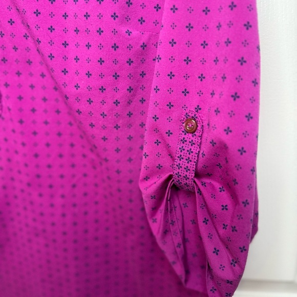 Croft & Barrow Women’s Purple Flowy Blouse Elegant Size XL GUC - Picture 2 of 6